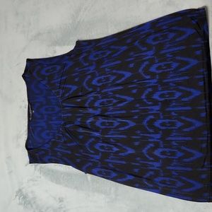 Womens Size Large black/blue blouse by Antonio Mellani